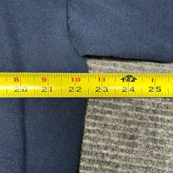 Vintage MC Sportswear Fall Embroidered Mock Neck Sweatshirt Large Navy‎ Blue - Picture 3 of 5